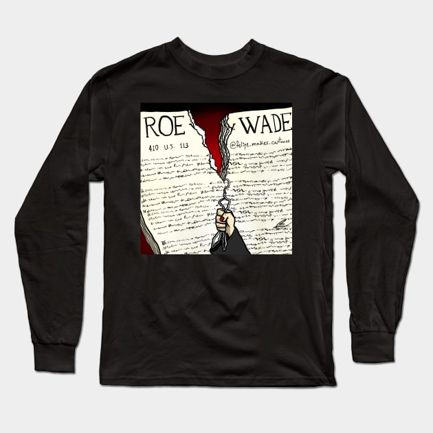 ABC Roe V Wade Long Sleeve T-Shirt by Felipe.Makes.Cartoons